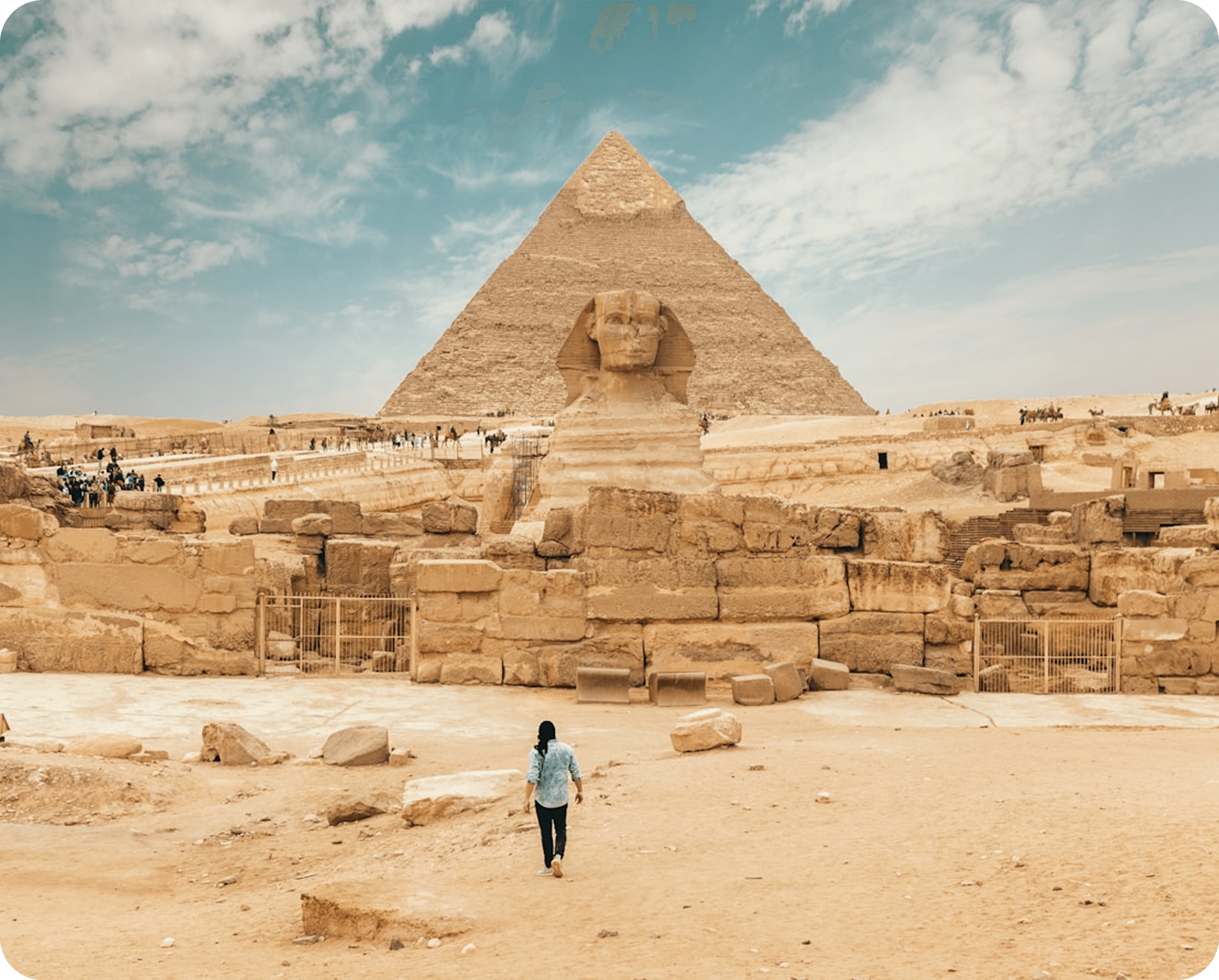 Great Sphinx and Pyramid of Giza