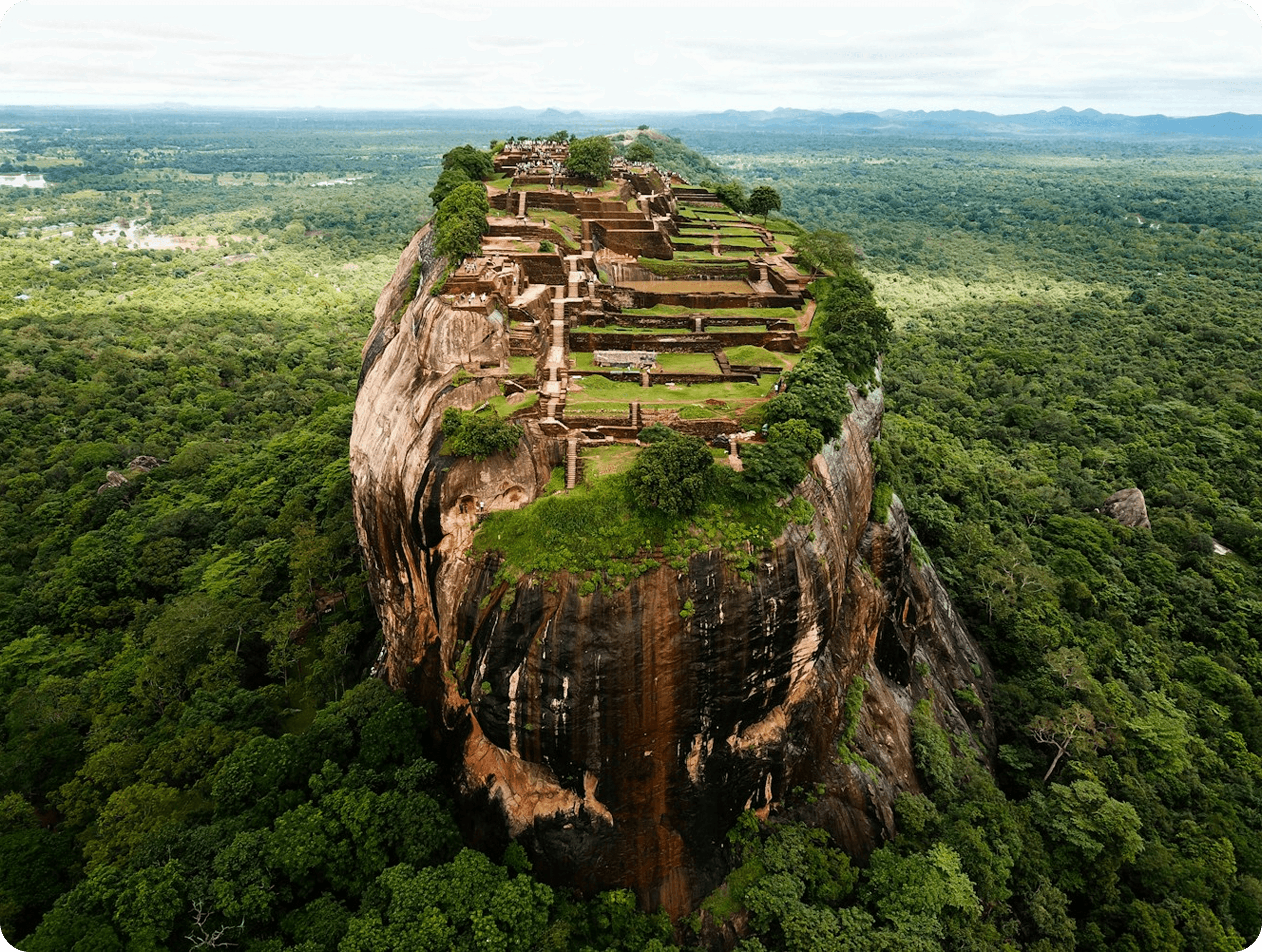 Scenic landscape in Sri Lanka